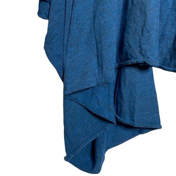 Chaser Oversized Kimono Open Front Cardigan Dolman Sleeves Heather Blue Small S - Picture 10 of 16